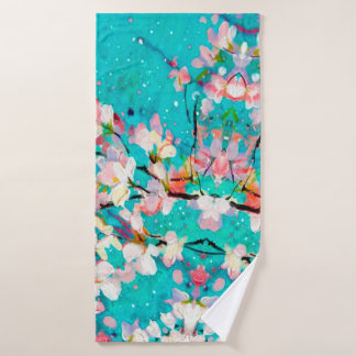 Abstracte kleurenachtergrond patroon badhanddoek