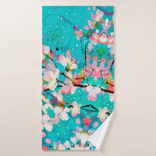 Abstracte kleurenachtergrond patroon badhanddoek (Badhanddoek)