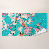 Abstracte kleurenachtergrond patroon badhanddoek (Badhanddoek)