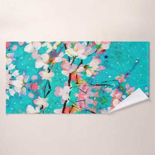 Abstracte kleurenachtergrond patroon badhanddoek (Badhanddoek)