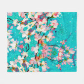 Abstracte kleurenachtergrond patroon fleece deken (Voorkant (Horizontaal))