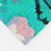 Abstracte kleurenachtergrond patroon fleece deken (Hoek)