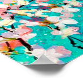 Abstracte kleurenachtergrond patroon poster (Hoek)
