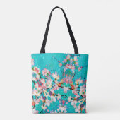Abstracte kleurenachtergrond patroon tote bag (Achterkant)