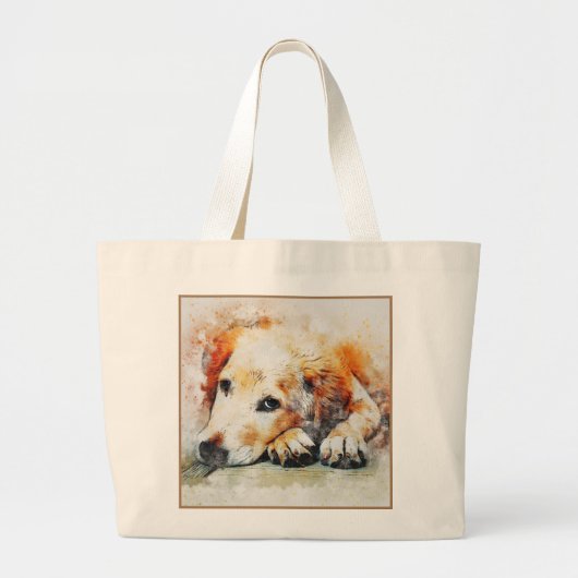 Abstracte kleurenafdrukken grote tote bag (Voorkant)