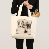 Abstracte kleurenafdrukken grote tote bag (Voorkant (product))