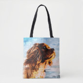 Abstracte kleurenafdrukken tote bag (Voorkant)