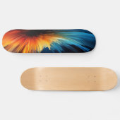 Abstracte kleurenbarst persoonlijk skateboard (Horizontaal)