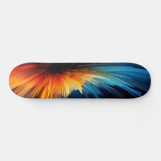 Abstracte kleurenbarst persoonlijk skateboard (Horizontaal)