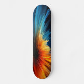 Abstracte kleurenbarst persoonlijk skateboard (Voorkant)