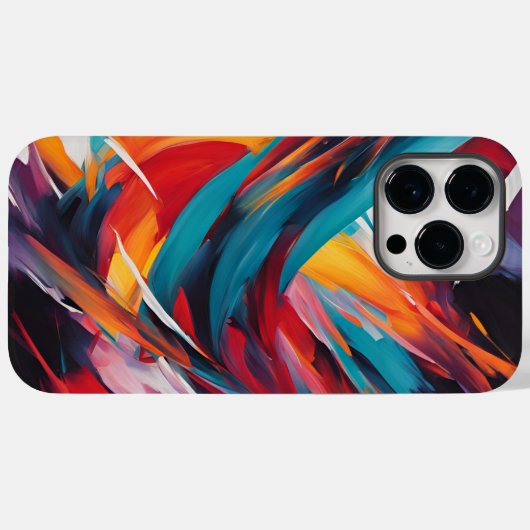 Abstracte kleurenbeweging Case-Mate iPhone case (Achterkant (horizontaal))