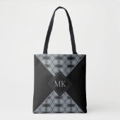 Abstracte kleurenblok-Monogrammen Tote Bag (Voorkant)