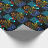 Abstracte kleurenburst art print cadeaupapier (Hoek)