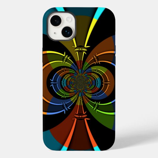 Abstracte kleurenburst art print Case-Mate iPhone case (Achterkant)