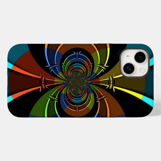 Abstracte kleurenburst art print Case-Mate iPhone case (Achterkant (horizontaal))
