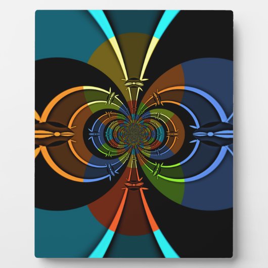 Abstracte kleurenburst art print fotoplaat (Voorkant)