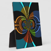 Abstracte kleurenburst art print fotoplaat (Zijkant)