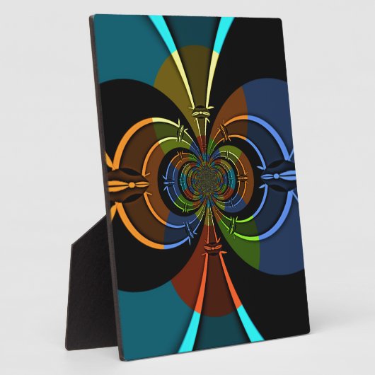 Abstracte kleurenburst art print fotoplaat (Zijkant)