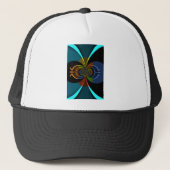 Abstracte kleurenburst art print trucker pet (Voorkant)