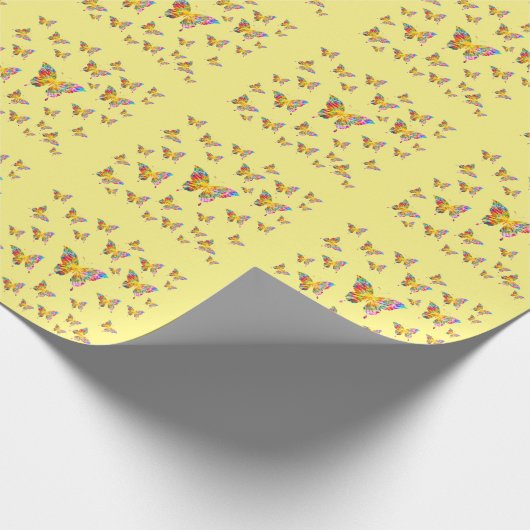 ABSTRACTE KLEURENBUTTERFLIES CADEAUPAPIER (Hoek)
