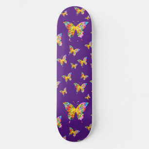 ABSTRACTE KLEURENBUTTERFLIES PERSOONLIJK SKATEBOARD