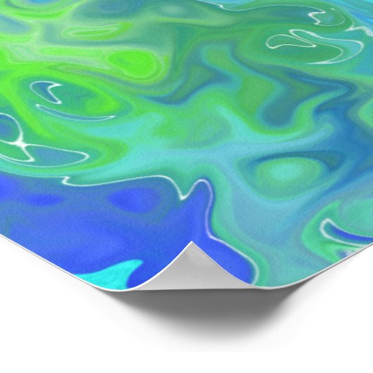 Abstracte kleurencartridge 88,8 poster (Hoek)