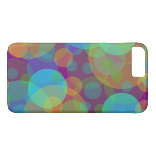 Abstracte kleurencirkels Case-Mate iPhone case (Achterkant (Horizontaal))