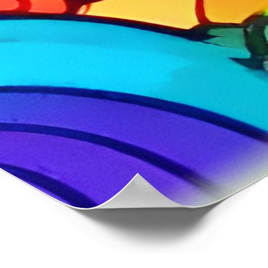 Abstracte kleurencirkels poster (Hoek)