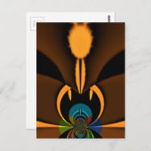 Abstracte kleurencontrastillustratie briefkaart (Voorkant / Achterkant)