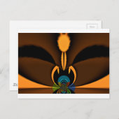 Abstracte kleurencontrastillustratie briefkaart (Voorkant / Achterkant)