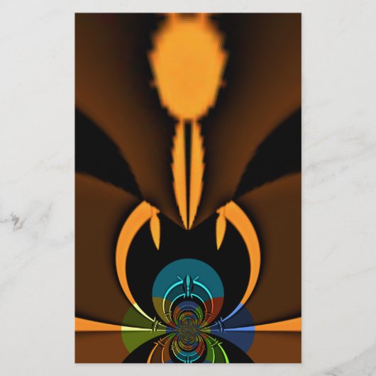 Abstracte kleurencontrastillustratie briefpapier (Voorkant)