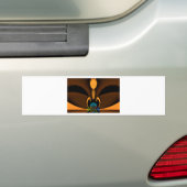 Abstracte kleurencontrastillustratie bumpersticker (Op auto)