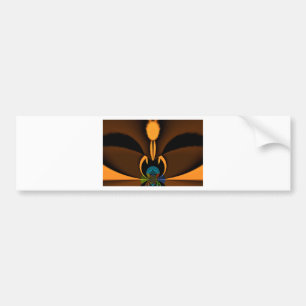 Abstracte kleurencontrastillustratie bumpersticker