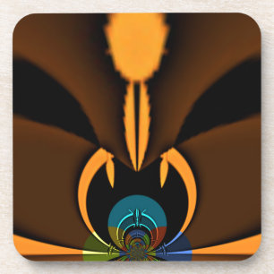 Abstracte kleurencontrastillustratie drankjes onderzetter