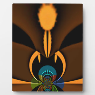 Abstracte kleurencontrastillustratie fotoplaat