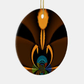 Abstracte kleurencontrastillustratie keramisch ornament (Rechts)