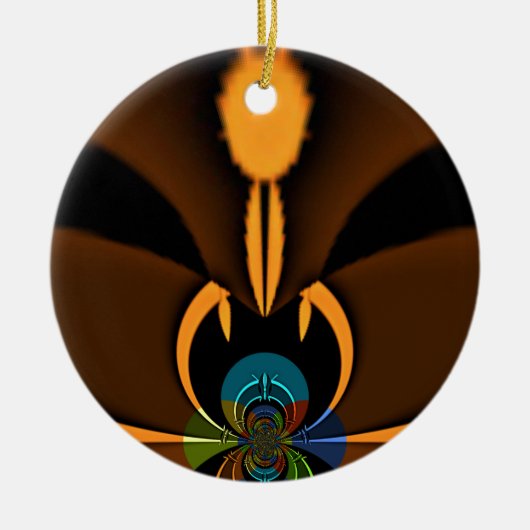 Abstracte kleurencontrastillustratie keramisch ornament (Voorkant)