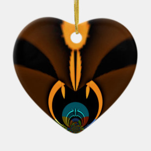 Abstracte kleurencontrastillustratie keramisch ornament