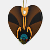 Abstracte kleurencontrastillustratie keramisch ornament (Links)