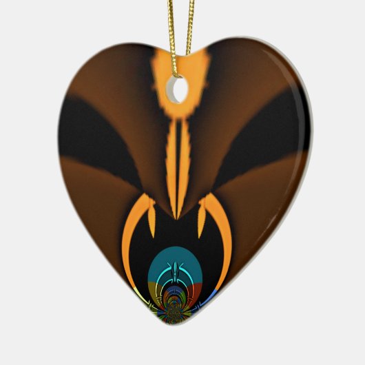 Abstracte kleurencontrastillustratie keramisch ornament (Links)