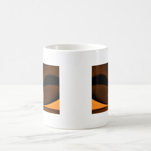 Abstracte kleurencontrastillustratie koffiemok (Center)