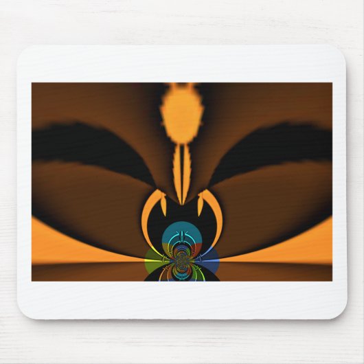 Abstracte kleurencontrastillustratie muismat (Voorkant)