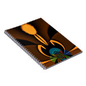 Abstracte kleurencontrastillustratie notitieboek (Rechterzijde)