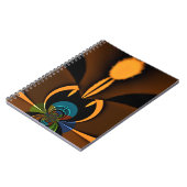 Abstracte kleurencontrastillustratie notitieboek (Linkerzijde)