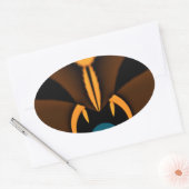 Abstracte kleurencontrastillustratie ovale sticker (Envelop)