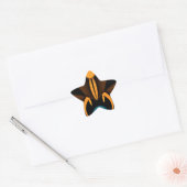 Abstracte kleurencontrastillustratie ster sticker (Envelop)