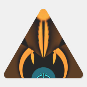 Abstracte kleurencontrastillustratie sticker
