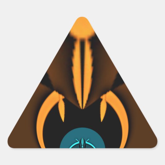 Abstracte kleurencontrastillustratie sticker (Voorkant)