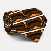 Abstracte kleurencontrastillustratie stropdas (Opgerold)