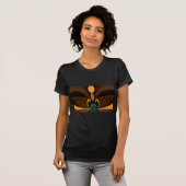 Abstracte kleurencontrastillustratie t-shirt (Voorkant volledig)